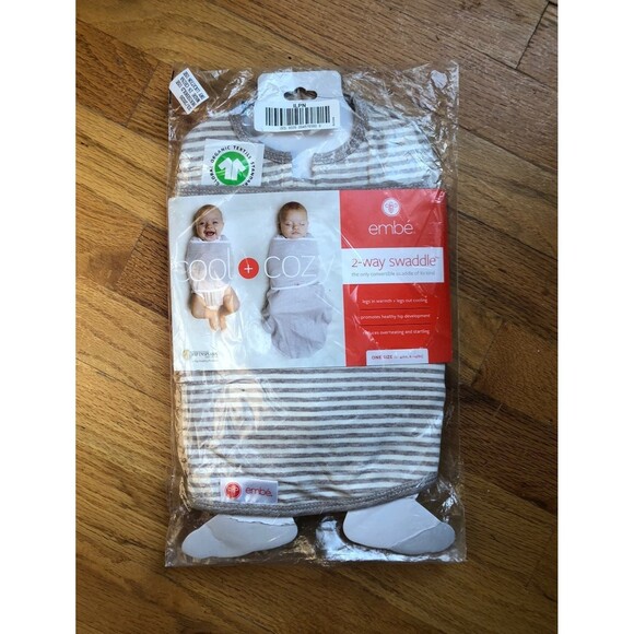 Embe 2 way swaddle brand new striped - Picture 1 of 6